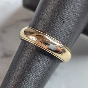 Womens Vintage Estate 14K Yellow Gold Devotion Band Wedding Ring 5.0g E7363
